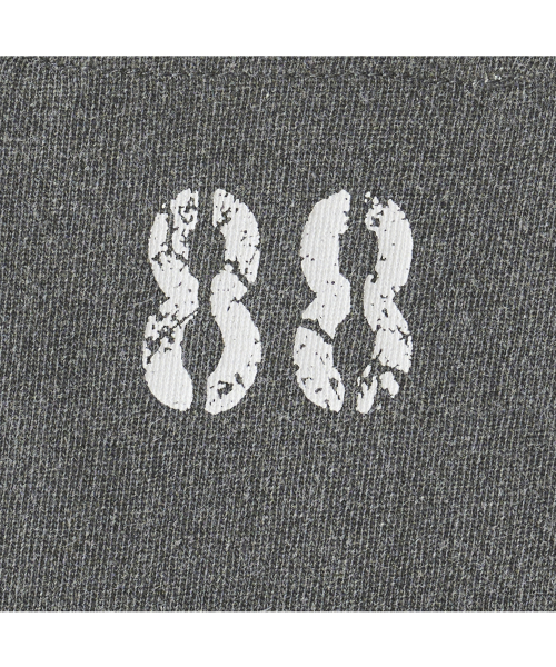 Mini cigarette pocket sleeveless top in washed gray
