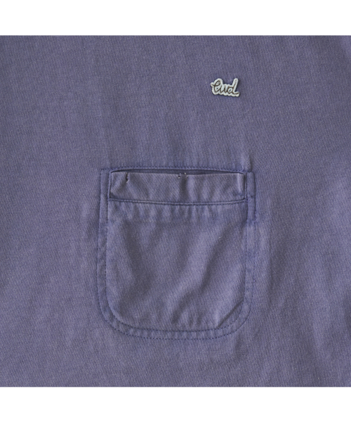 Mini cigarette pocket sleeveless top in washed purple