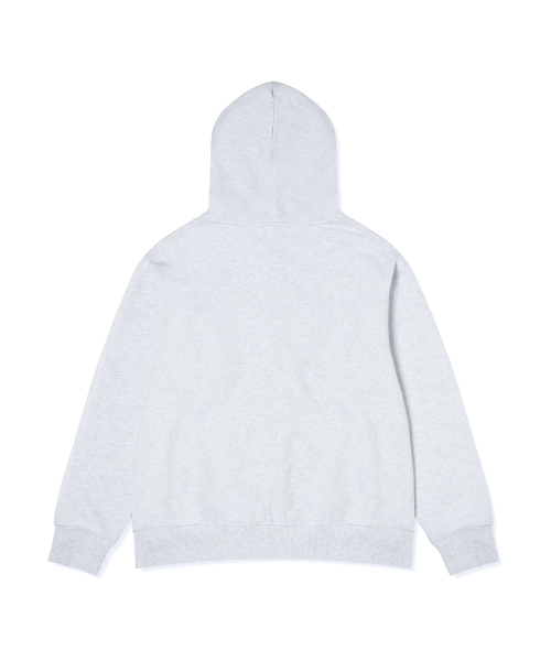 USA 로고 후드 집업 Grey Melange