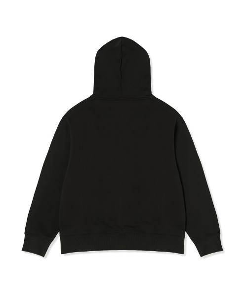 USA 로고 후드 집업 Black