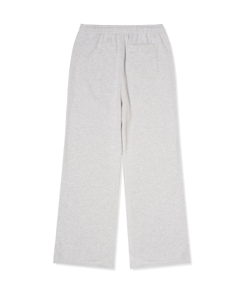 여성 와이드핏 기모 스웨트팬츠 Light Grey Melange