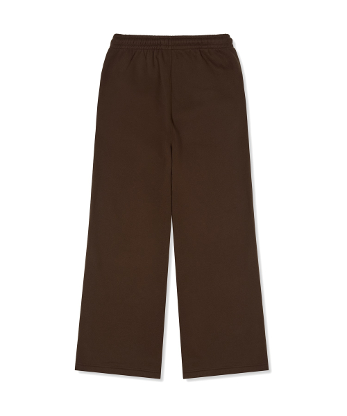 여성 기모 부츠컷 스웨트 팬츠 Brown