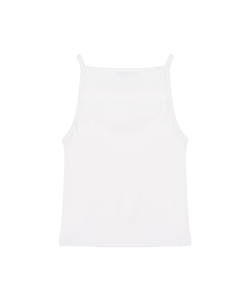 BOAT NECK SLEEVELESS TOP_IVORY