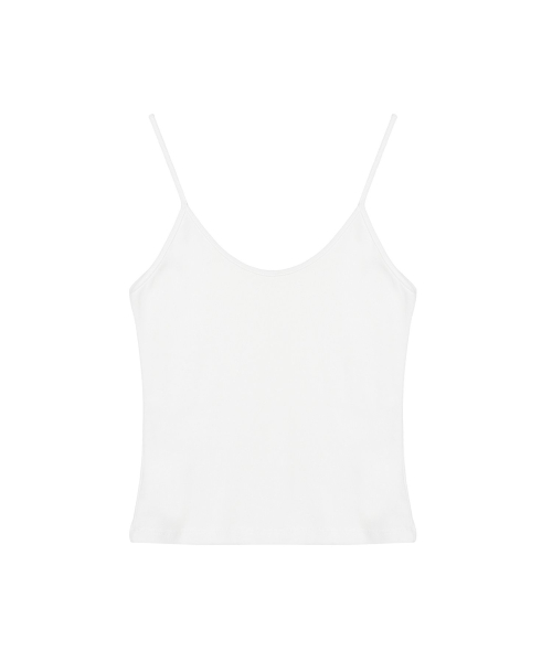 RIB CAMISOLE TOP_IVORY