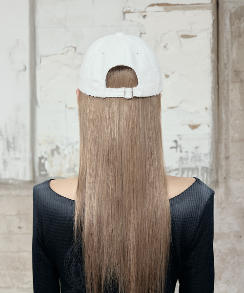 Cross Embroidery Ball Cap (White)