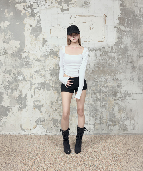 Ankle Wedge Heel Boots (Black)