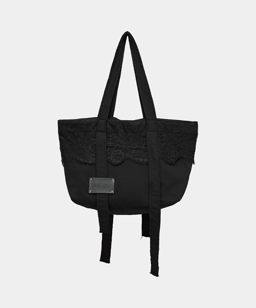 Corset Strap Shoulder Bag (Black)