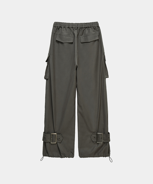 Panel Multi Pocket Cargo Pants (Charcoal)