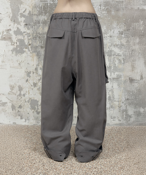 Panel Multi Pocket Cargo Pants (Charcoal)