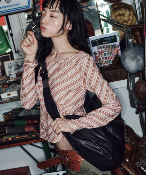 BUCKLE HOBO BAG - 2 colors