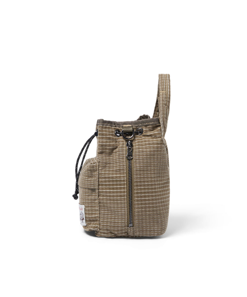 CHECK DRAWSTRING MINI BAG - 2 colors