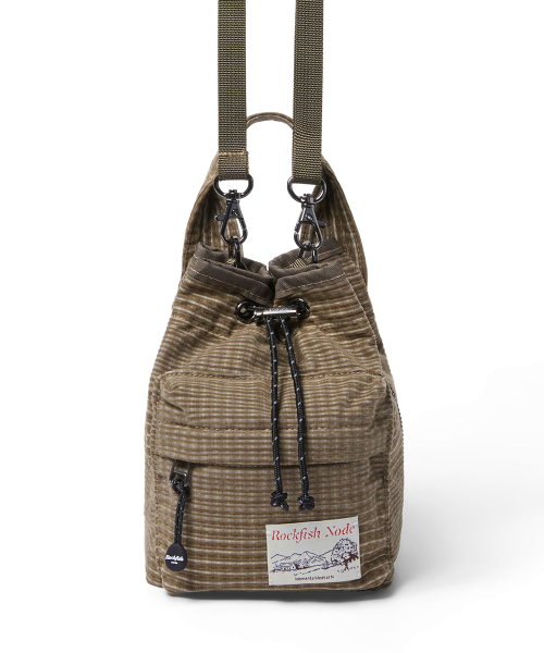 CHECK DRAWSTRING MINI BAG - 2 colors