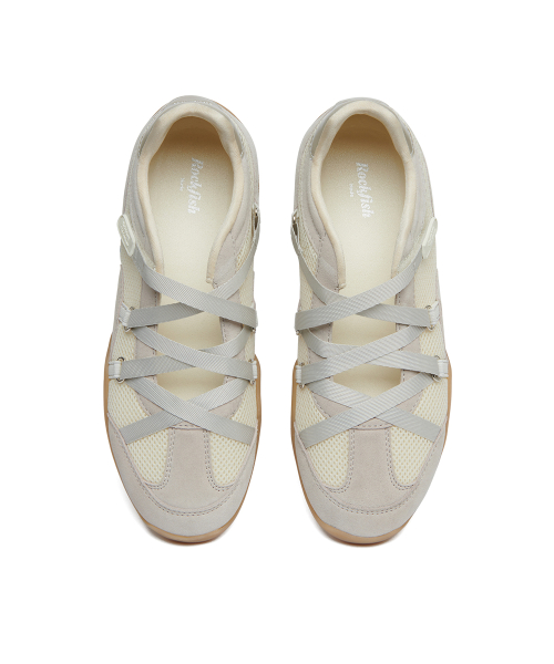 ZANE X-STRAP SNEAKERS - CREAM