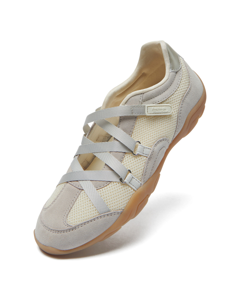 ZANE X-STRAP SNEAKERS - CREAM