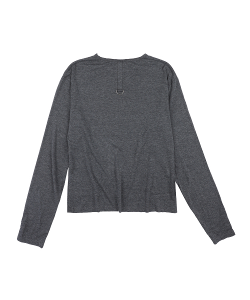 GT188 429 키마이라 엠블럼 빈티지 커프스 디테일 롱슬리브 (CHARCOAL GRAY)