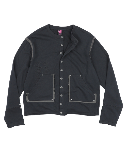 GT191 엔젤코드 스웻 가디건 스타일 롱슬리브 (BLACK)