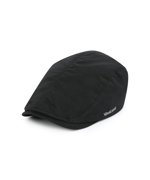 Logo panel hunting cap BLACK
