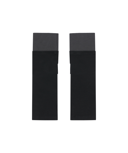 Pleats button arm warmer BLACK