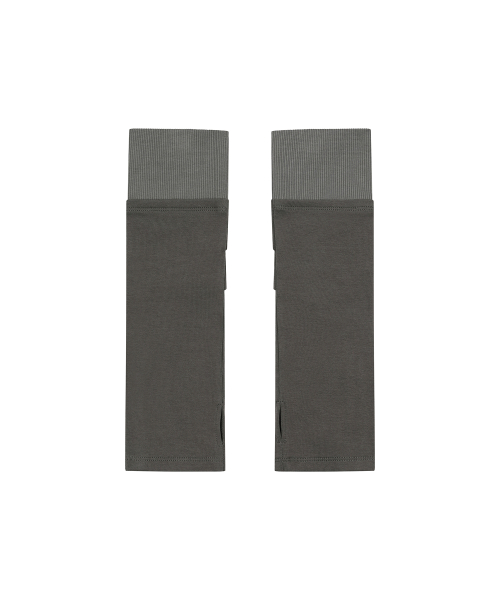 Pleats button arm warmer GRAY