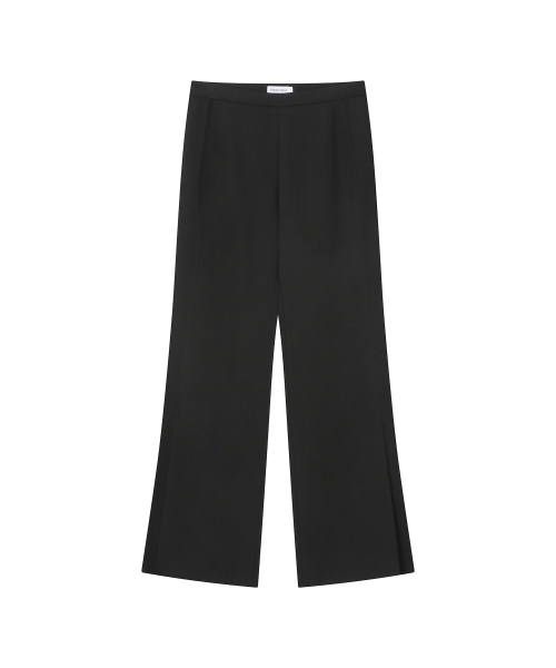 Flip bermuda layered pants SET BLACK