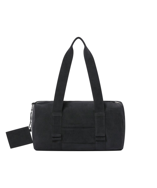 Round duffel bag and wallet BLACK