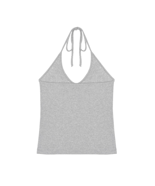 STRING HALTER NECK_GRAY
