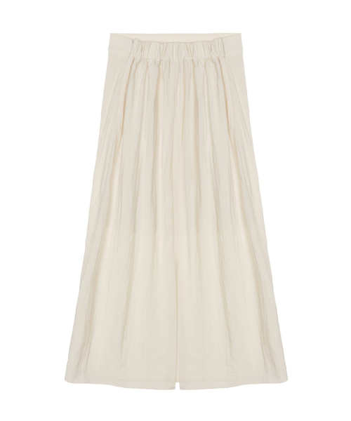 LIGHTWEIGHT LONG SKIRT_BEIGE