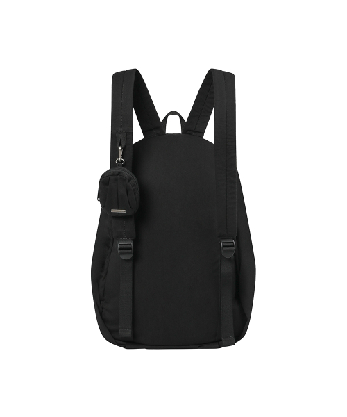 Draped backpack and wallet BLACK