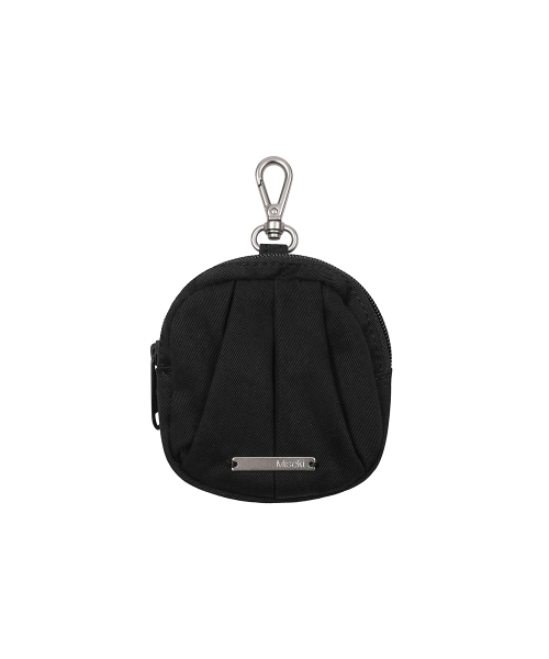 Draped backpack and wallet BLACK