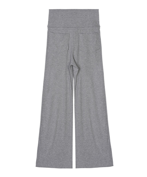 FOLD WIDE PANTS_GRAY