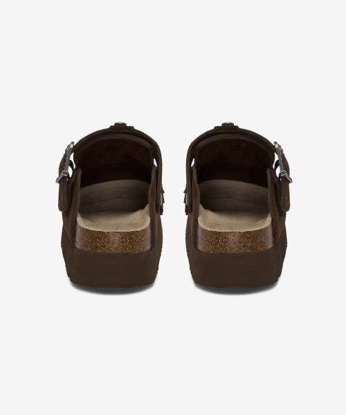 Topi Fringe Clog Brown OZV5GA390N