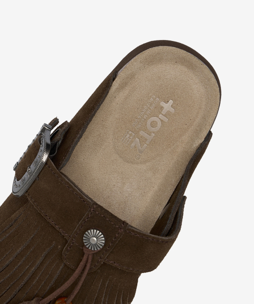 Topi Fringe Clog Brown OZV5GA390N