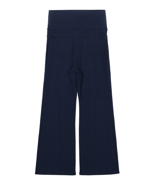 FOLD WIDE PANTS_NAVY
