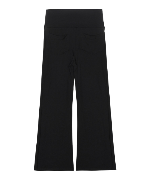 FOLD WIDE PANTS_BLACK