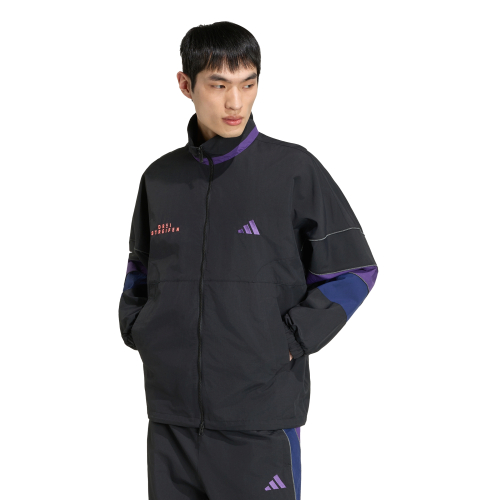 브랜드 러브 루즈 핏 메쉬 라인드 우븐 재킷 KV5888