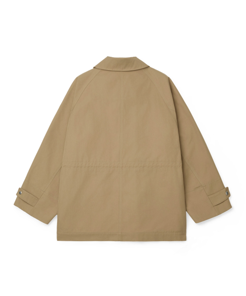 BIG COLLAR JACKET - BEIGE