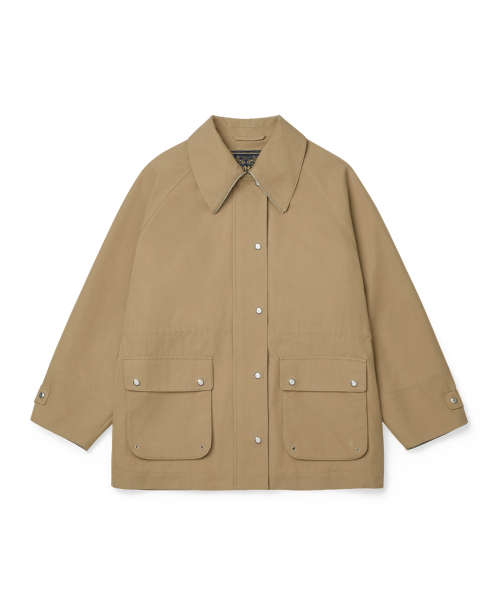 BIG COLLAR JACKET - BEIGE