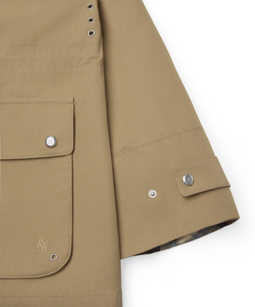 BIG COLLAR JACKET - BEIGE