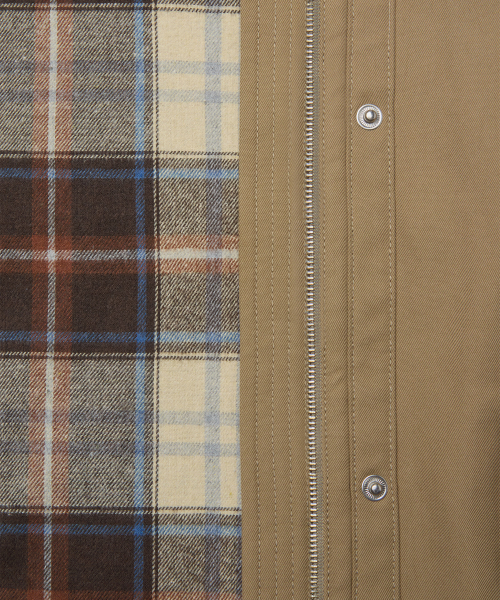 BIG COLLAR JACKET - BEIGE