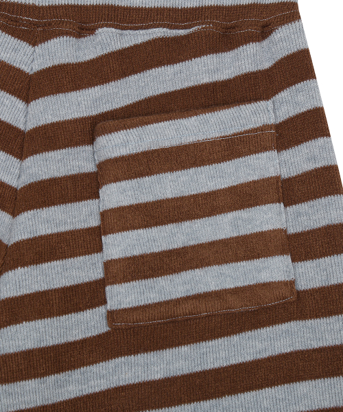 RL 910 STRIPE BOOTCUT PANTS(BROWN)