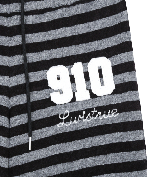 RL 910 STRIPE BOOTCUT PANTS(BLACK)