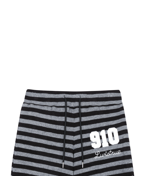RL 910 STRIPE BOOTCUT PANTS(BLACK)