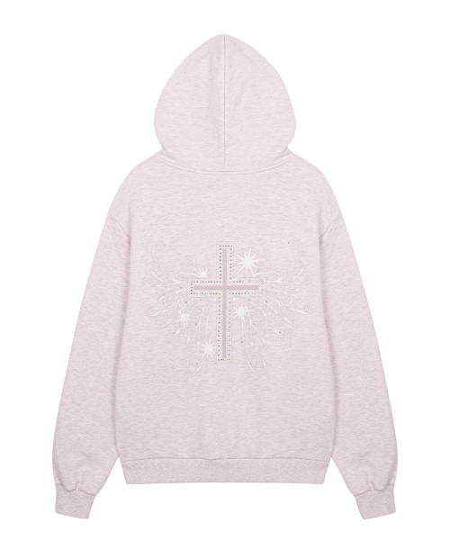RL CROSS COLORSTONE HOOD ZIP UP(PINK)
