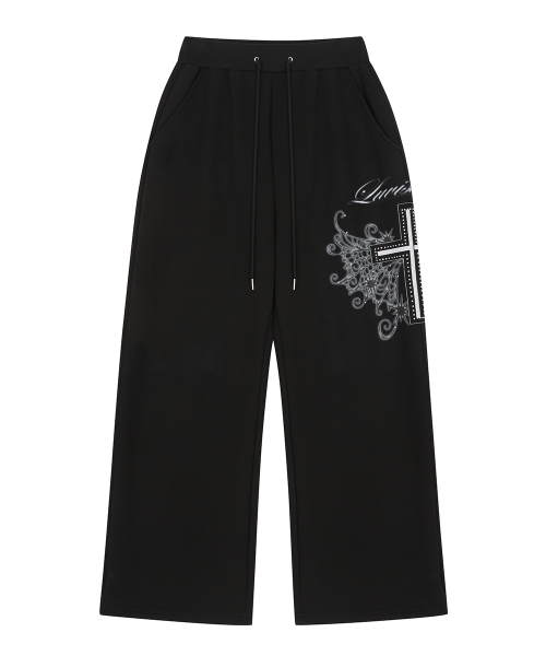 RL CROSS COLORSTONE TRAINING PANTS(BLACK)