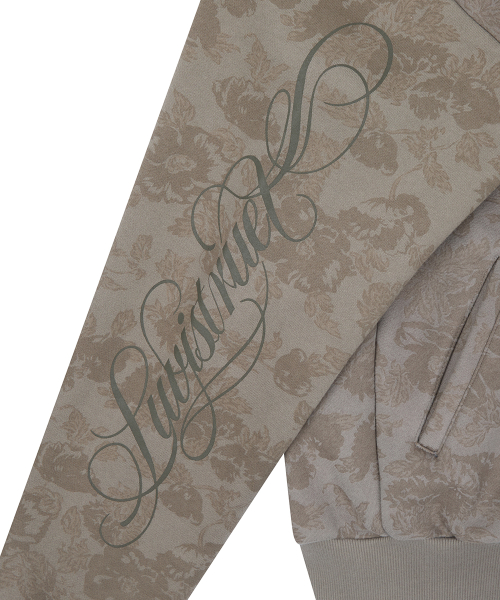 RL CROSS LETTERING FUR HOOD ZIP UP(BROWN)