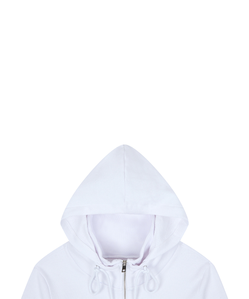 RL CROWN HOOD ZIP UP(WHITE)
