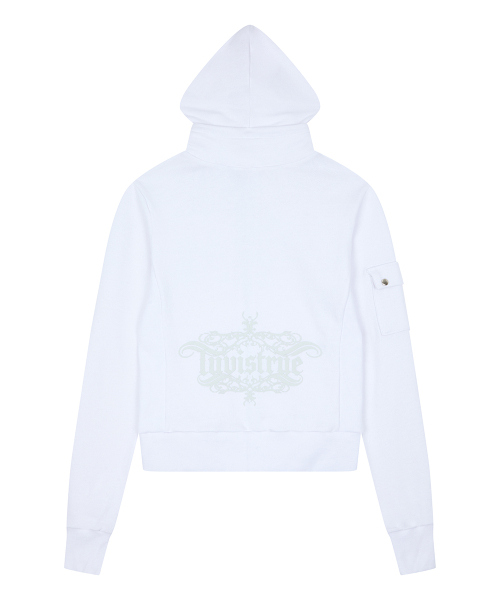 RL CROWN HOOD ZIP UP(WHITE)