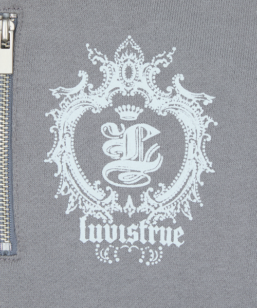 RL CROWN HOOD ZIP UP(CHARCOAL)