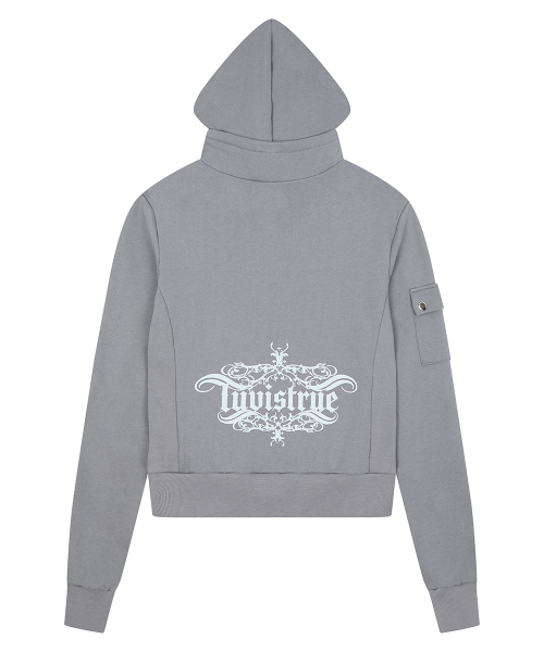 RL CROWN HOOD ZIP UP(CHARCOAL)