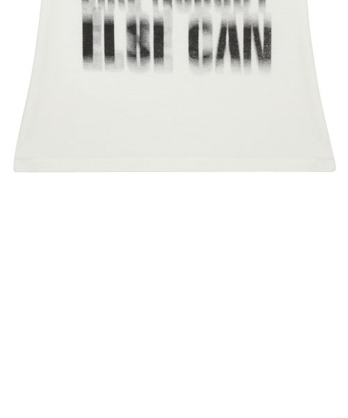 RL DISTORTED LETTERING TEE(WHITE)